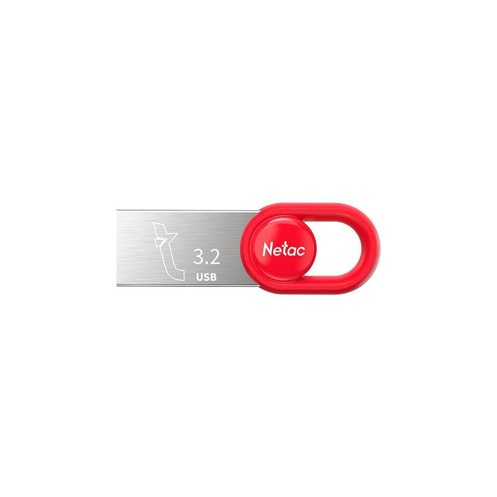 Флешка .64Gb Netac UM2 USB3.2 миниатюрная пластиковая, красный