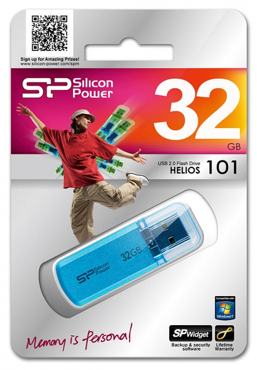 Флешка .32Gb Silicon Power Helios 101 USB синий