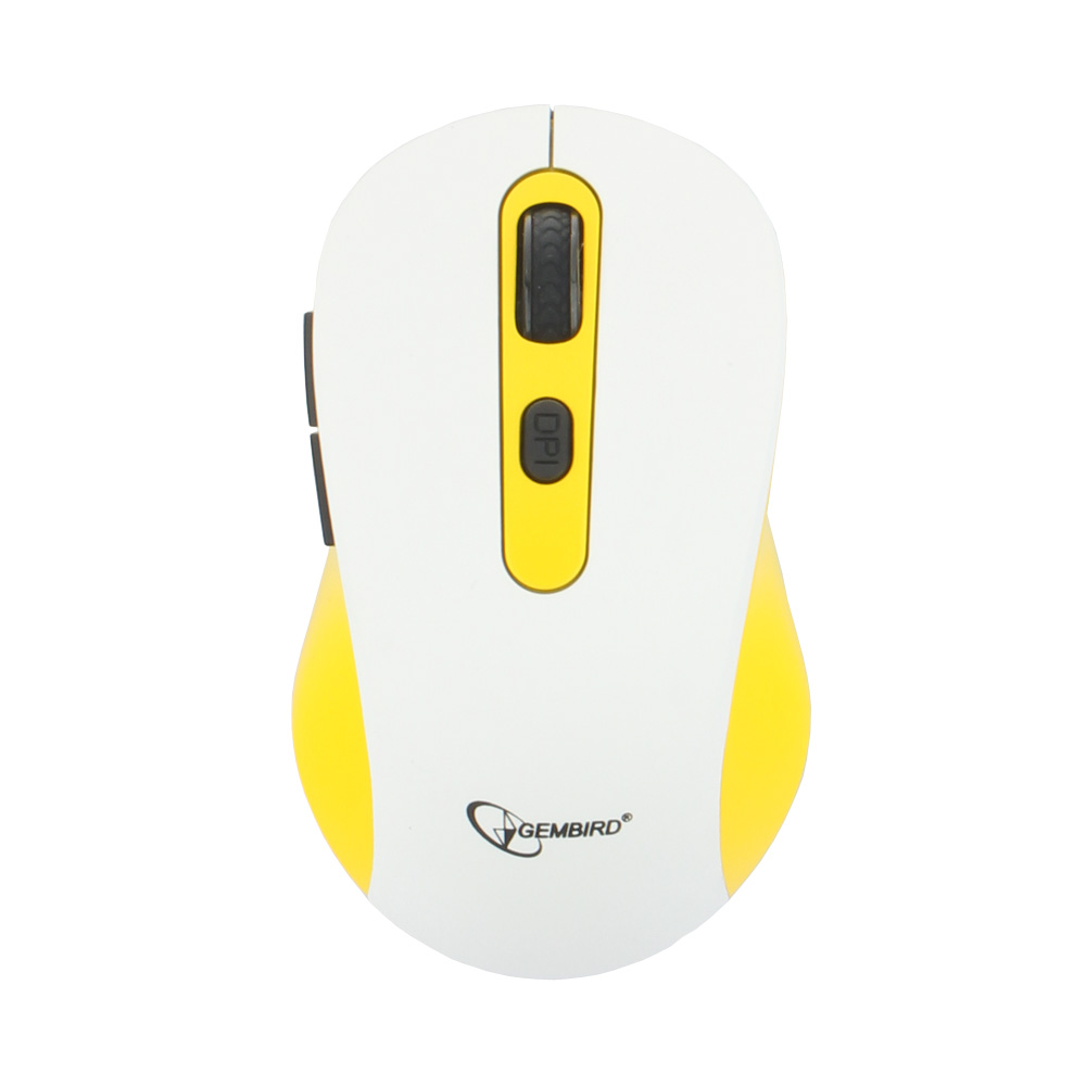 Мышь беспроводная Gembird MUSW-221 Wireless Optical желтый