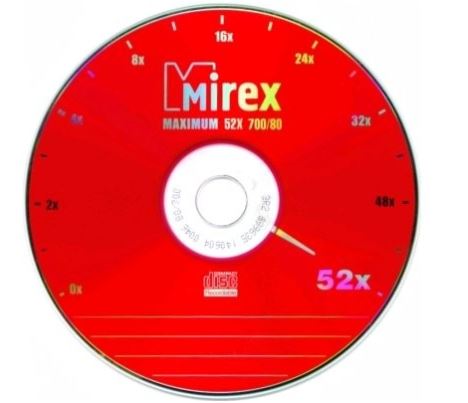 Диск CD-R 700 Mb Mirex 52x Maximum (Бумажный конверт)