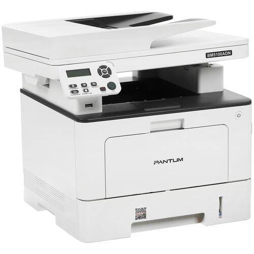 МФУ Pantum BM5100ADN (A4, ч/б, 40 стр/мин, DADF, дуплекс, USB, LAN) белый