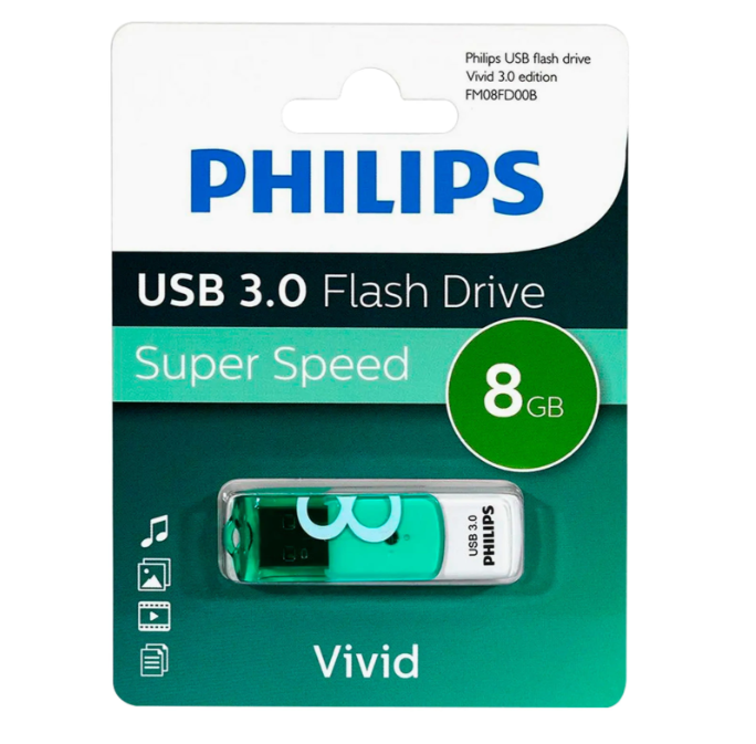 Флешка . 8Gb PHILIPS VIVID3.0 USB 3.0
