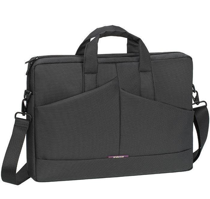 Сумка для ноутбука 15" Riva 8731 полиэстер, серая