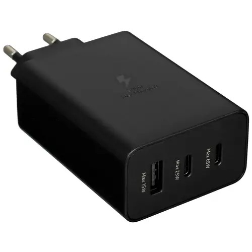 Сетевое зарядное устройство Samsung EP-T6530 65W USB-A USB-C Black