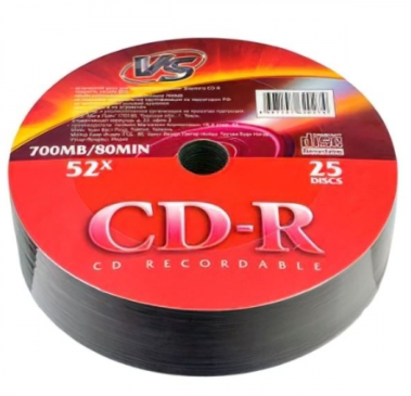 Диск CD-R 700 Mb VS 52x Shrink (25шт.)