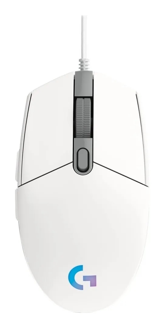 Мышь проводная Logitech G102 LightSync White