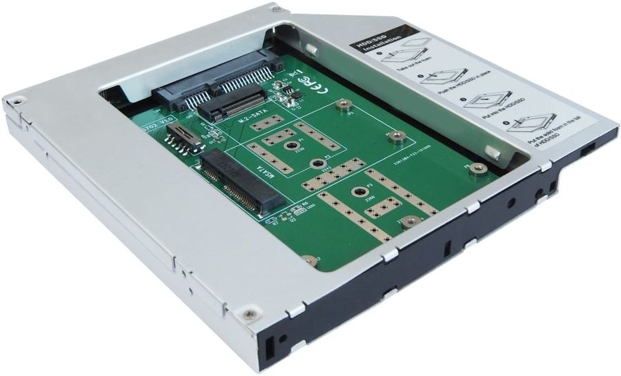 Адаптер AgeStar SMNF2S (вместо sata привода в ноутбук)