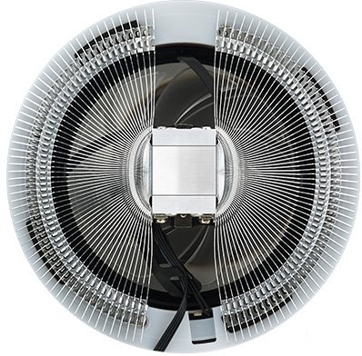 Кулер для процессора Cooler Master MasterAir G100L (4pin, 1151/1155, 30дБ, 600-2400об/м, White Led)
