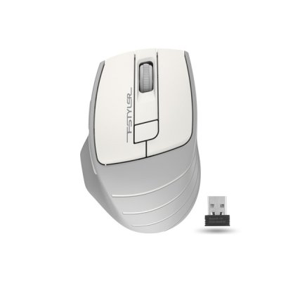 Мышь беспроводная A4Tech Fstyler FG30S 2000dpi бесшумная серый