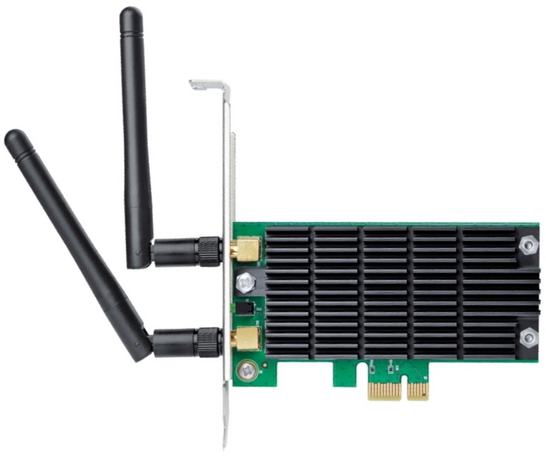 Сетевая карта PCI-E TP-Link Archer T4E AC1200 (802.11a/b/g/n/a, до 867Mbps, 2.4/5GHz, 2 съемных антенны)