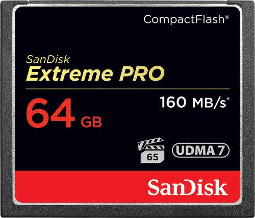 Карта памяти CF 64Gb Sandisk Extreme Pro CompactFlash 64Gb (160/150 Mb/s)