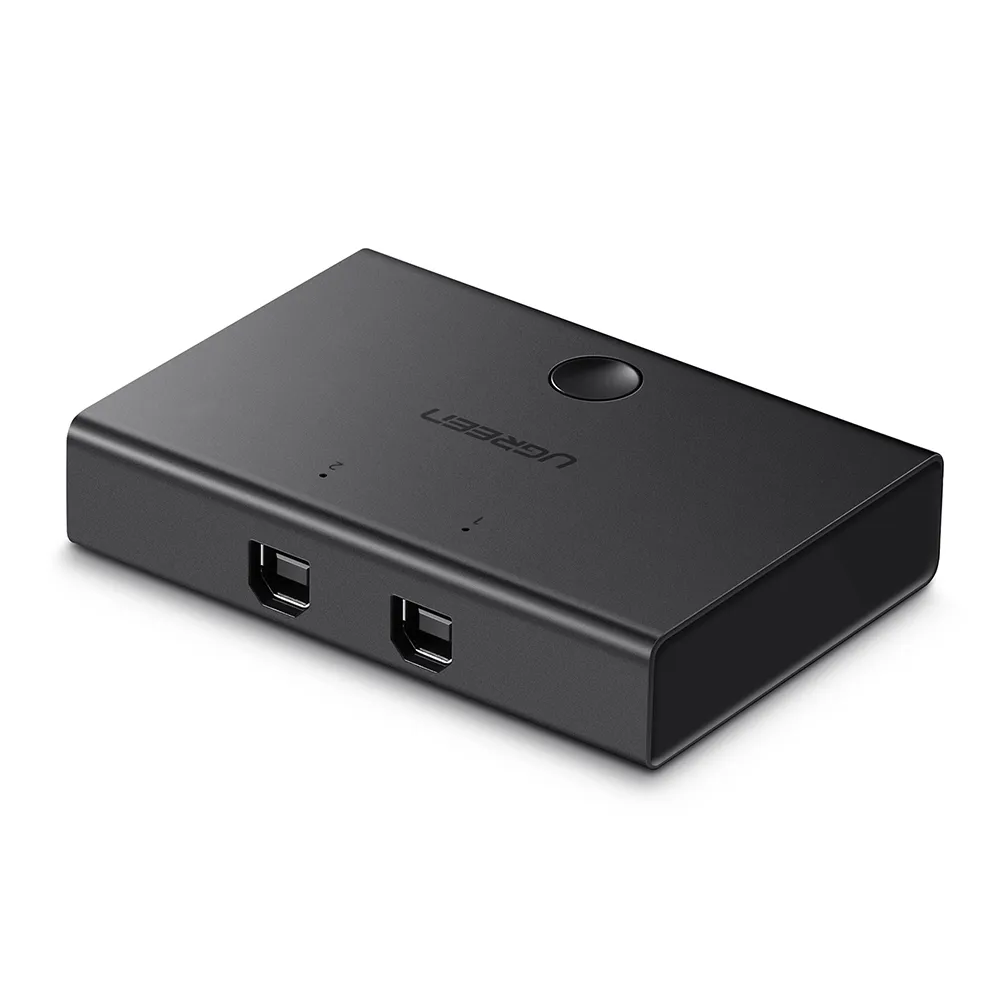 Переключатель USB 2.0 UGREEN (30345) 2 в 1, черный