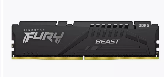 Модуль памяти DDR5 16Gb 5600MHz Kingston FURY Beast Black RGB XMP CL40