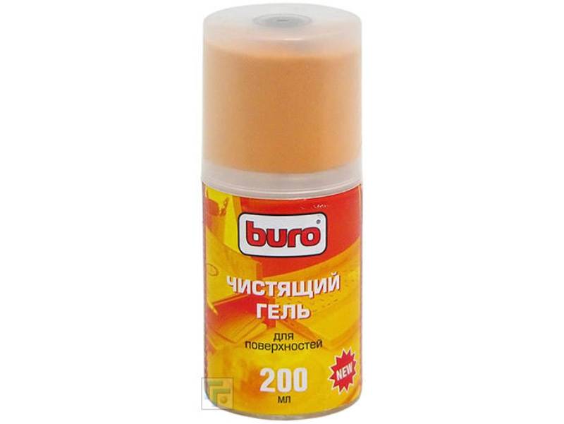 Спрей BURO BU-Gsurface - Гель для чистки пластика + салфетка из микрофибры (баллон - 200мл)