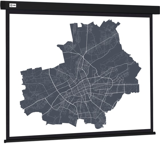 Экран для проектора Cactus 152x203см Wallscreen CS-PSW-152X203-BK 4:3 настенно-потолочный рулонный черный
