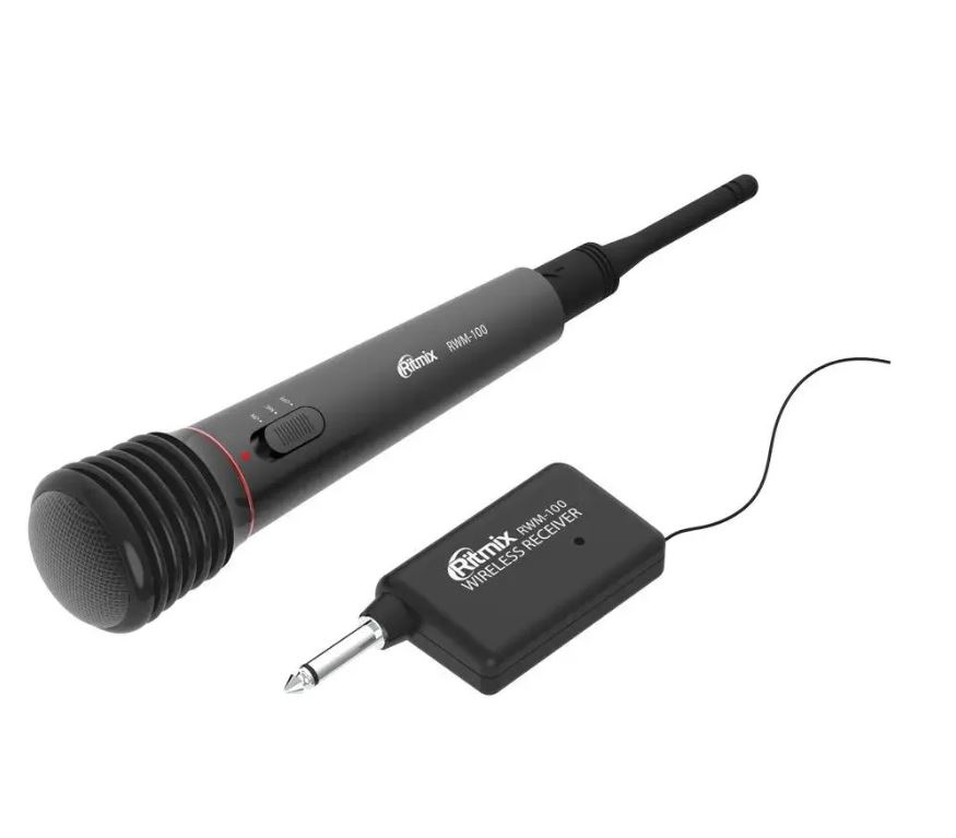 Микрофон Ritmix RWM-100 вокальный, беспроводной