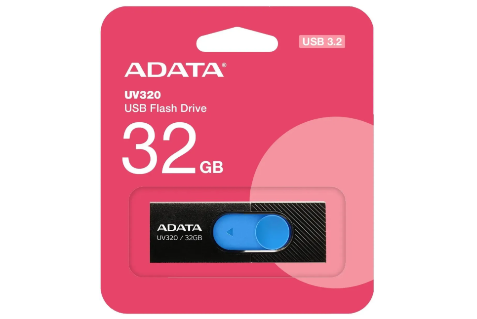 Флешка 32Gb A-Data UV320 AUV320-32G-RBKBL USB3.2 черный