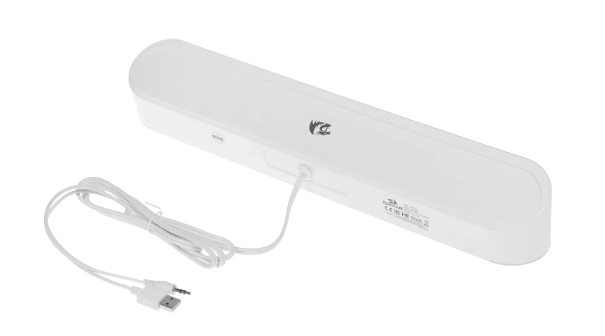 Саундбар Redragon Adiemus (6W, RGB, питание от USB) белый