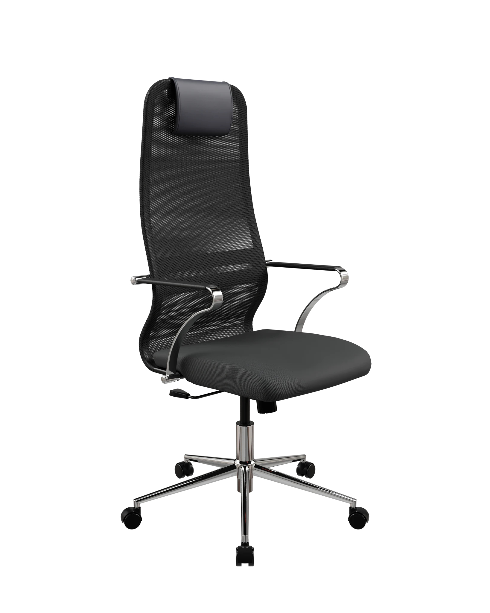 Кресло МЕТТА ErgoLife S 8 B1-8K - Сетка(X1)+ОбивкаUMF(X1) Черный