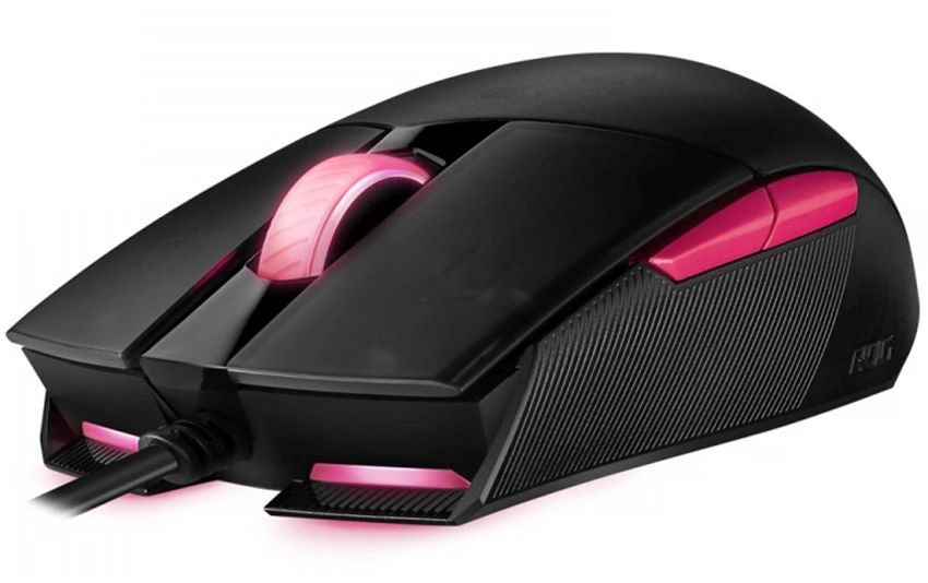 Мышь проводная ASUS ROG Strix Impact II Electro Punk черный