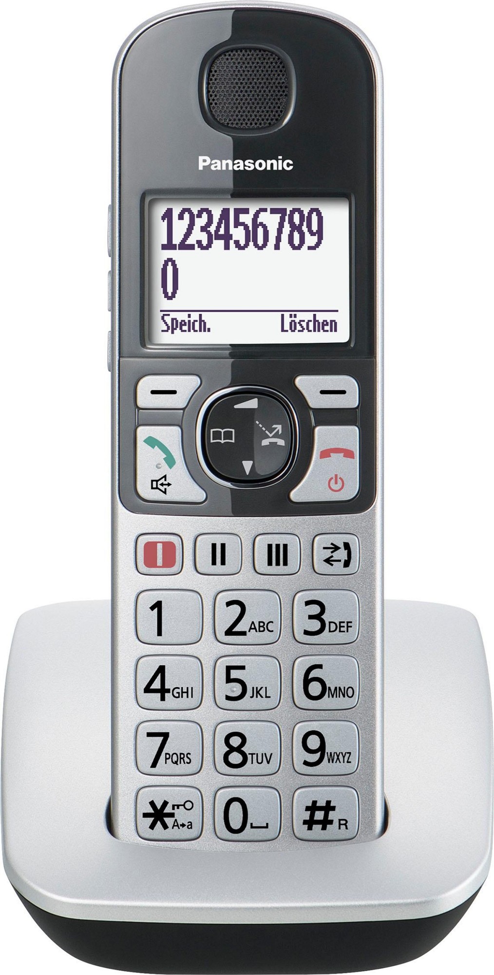 Радиотелефон Panasonic DECT KX-TGE 510 RUS (АОН, серый)