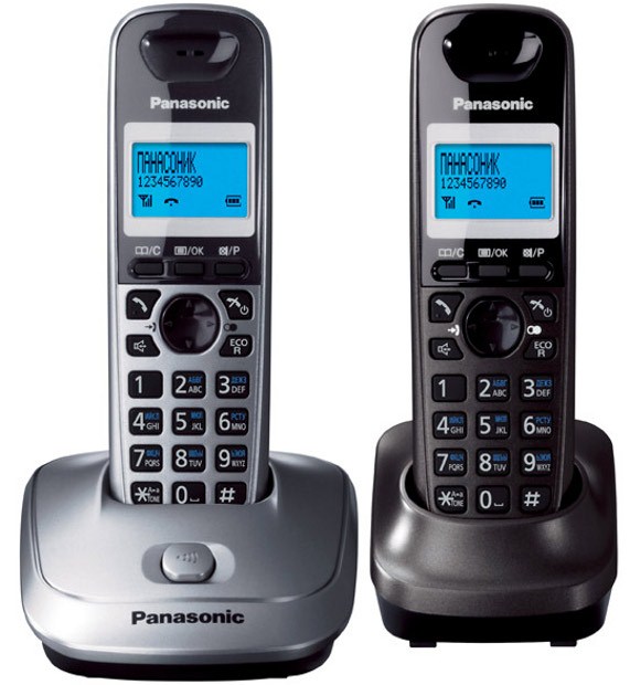 Радиотелефон Panasonic DECT KX-TG 2512 RU1 (АОН, +доп. трубка, спикерфон, полифония, серый металлик)