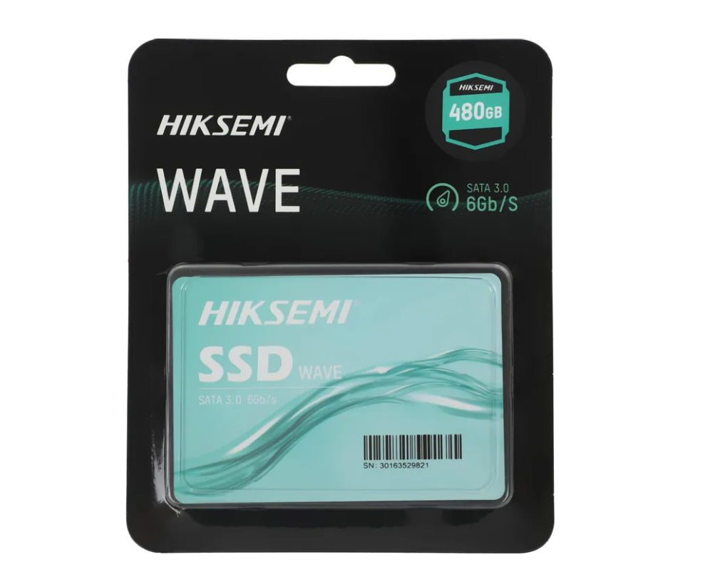 Накопитель SSD SATA .480Gb HIKVision Wave(S) Series (3D TLC, 550/470 Мбайт/сек)