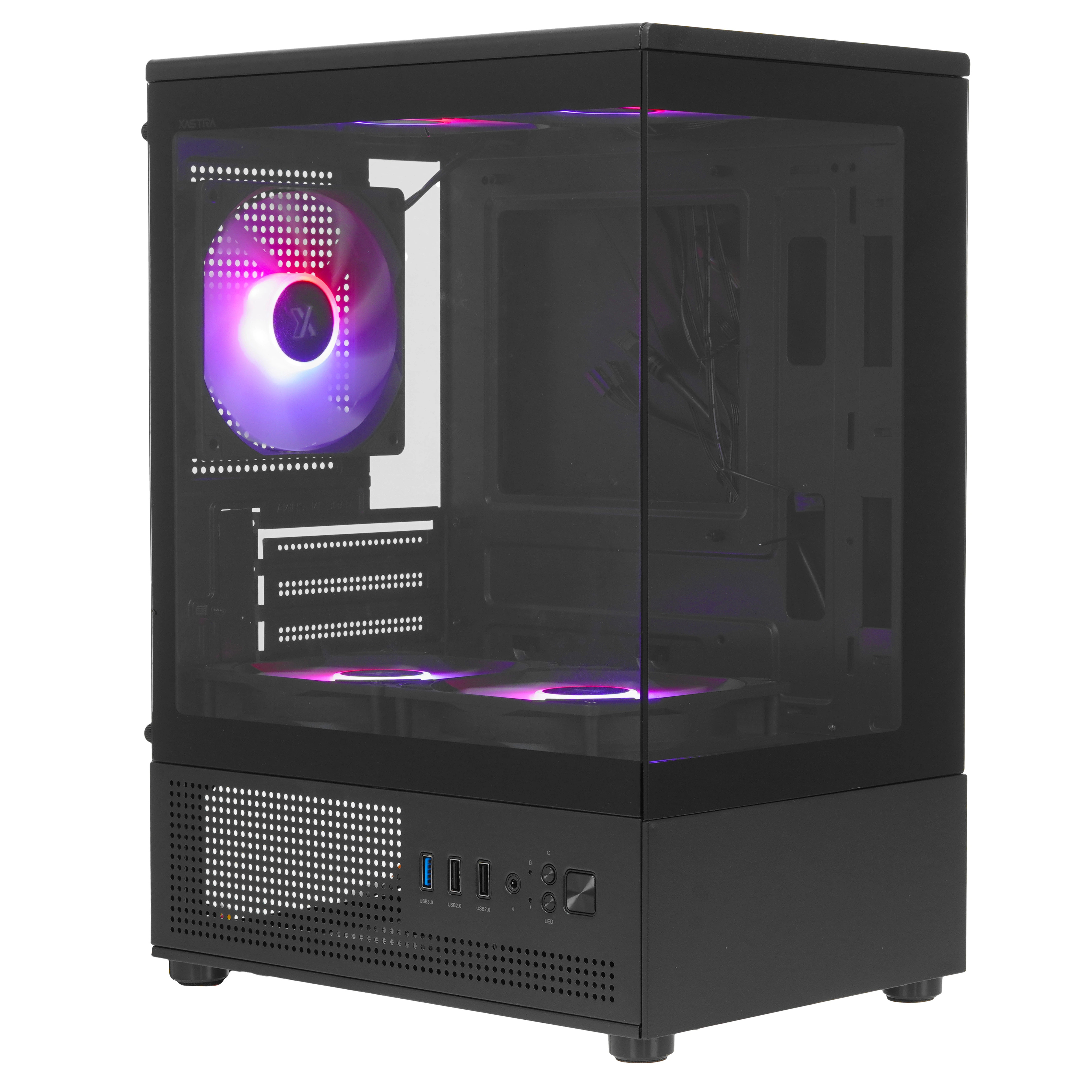 Корпус XASTRA Q300M 5ARGB mATX чёрный