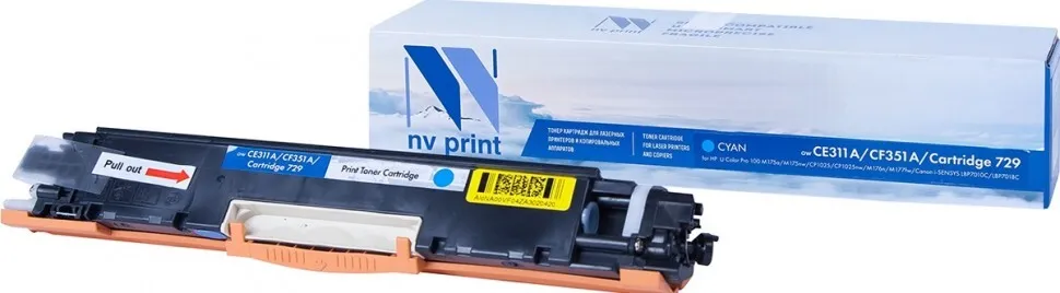 Картридж лазерный NV-print NV-CE311A/NV-729 для HP/Canon синий