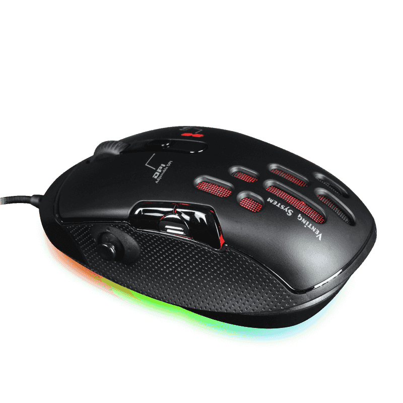 Мышь проводная GameMax Gaming GX10 RGB черный