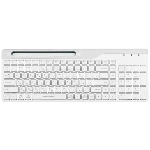 Клавиатура беспроводная A4Tech Fstyler FBK25 USB BT/Radio slim Multimedia белый/серый