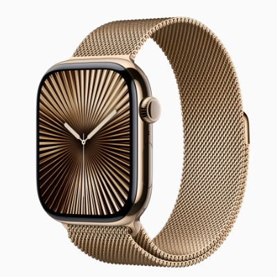 Смарт-часы Apple Watch Series 10 46mm Titanium Milanese Loop Gold