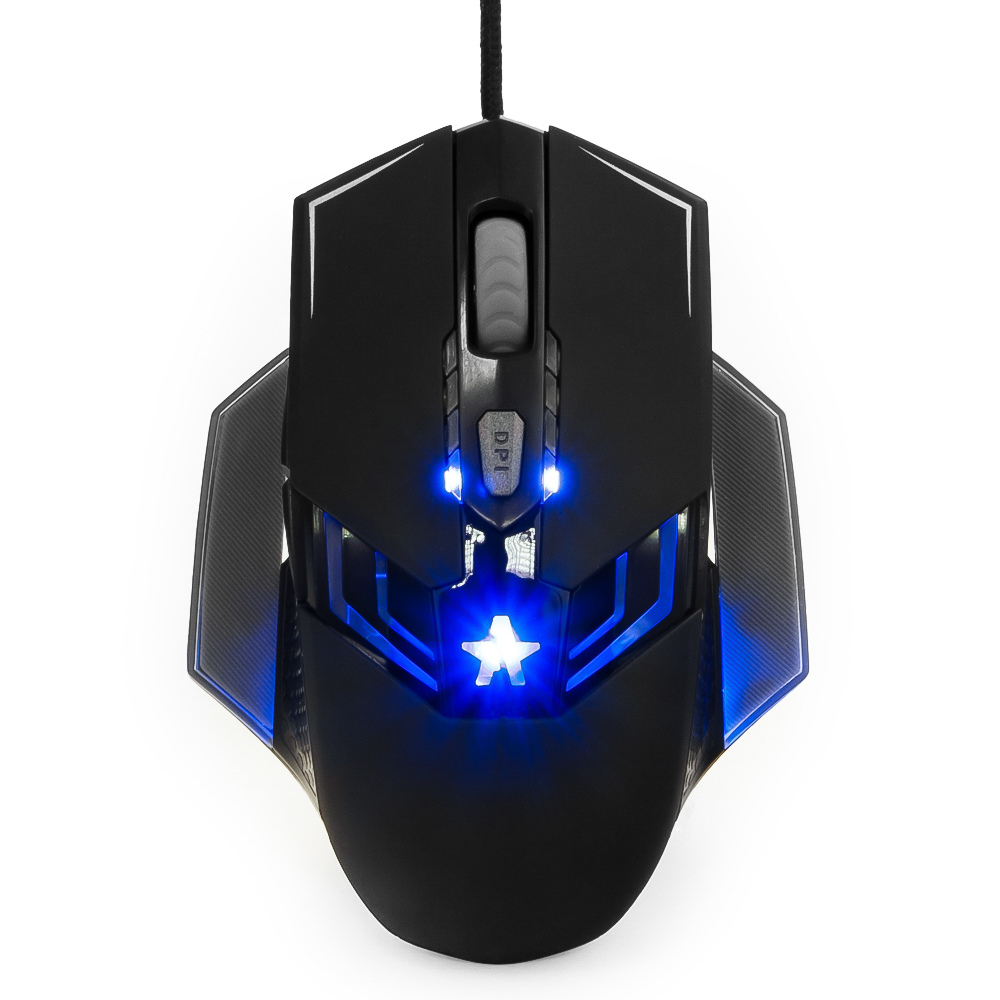Мышь проводная Гарнизон GM-750G 1600dpi  USB Black