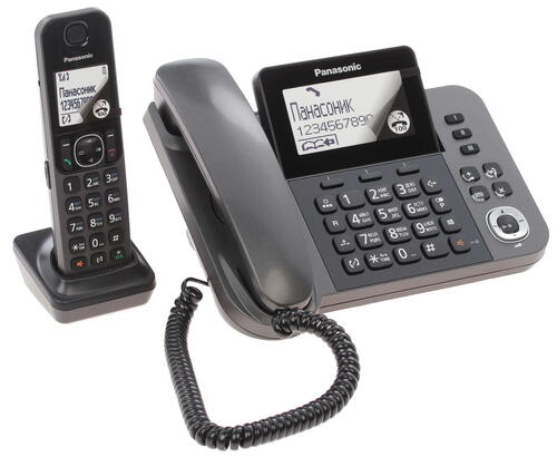 Радиотелефон Panasonic DECT KX-TGF 320 RUM (АОН, +доп.трубка, автооветчик, спикерфон, полифония, чер