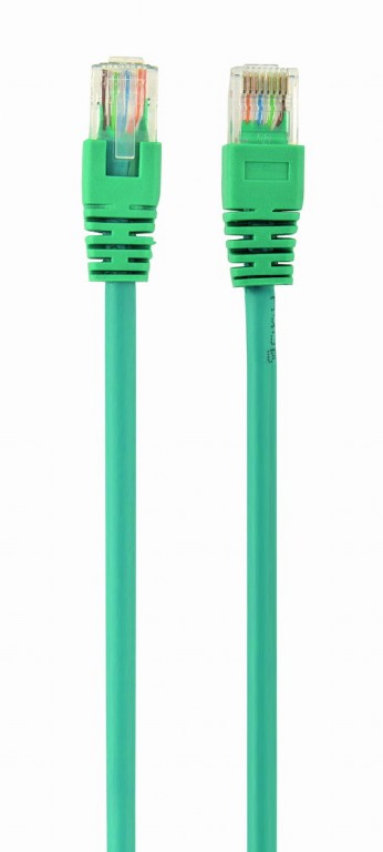 Кабель патч-корд .Patch cord кат.5e  0.25м, Cablexpert, многожильный, зеленый