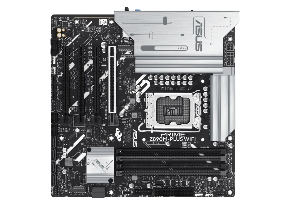 Материнская плата Socket-1851 Asus PRIME Z890M-PLUS WIFI (Z890) 4*DDR5 HDMI DP mATX