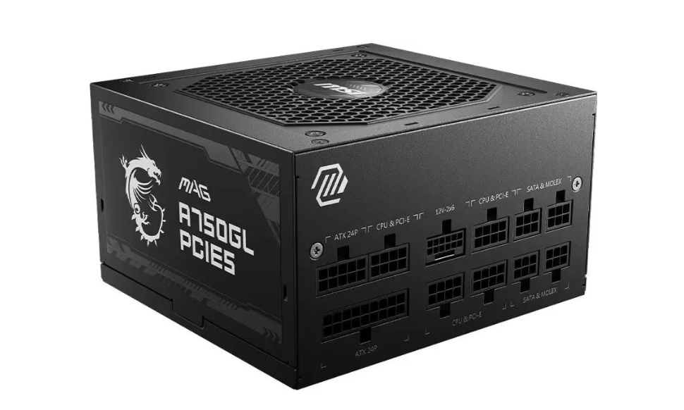 Блок питания 750W MSI MAG A750BN PCIE5 (80 PLUS Bronze, Активный PFC)
