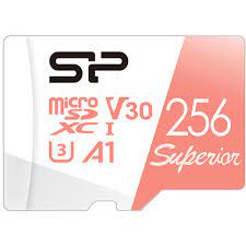 Карта памяти microSD 256Gb Silicon Power Superior A1 UHS-I U3 microSDXC CLASS 10 + адаптер
