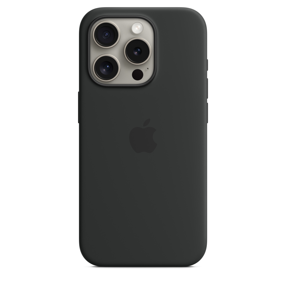 Чехол для смартфона Apple iPhone 15 Pro 6.1" - Silicone Case with Magsafe Black