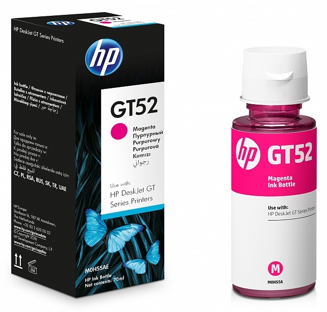 Картридж струйный HP GT52 (M0H55AE) для HP DeskJet GT 5810/DeskJet GT 5820, пурпурный