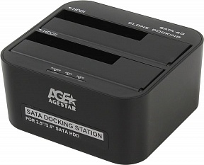 Док-станция AgeStar 3UBT6-6G (2.5"/3.5" HDD, блок питания) Black