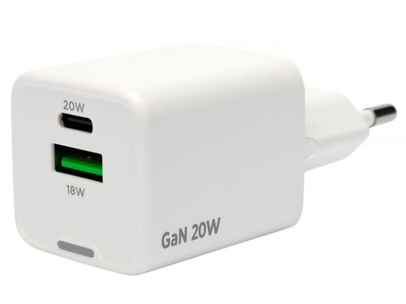 Сетевое зарядное устройство Cablexpert MP3A-PC 20W USB-C USB-A белый