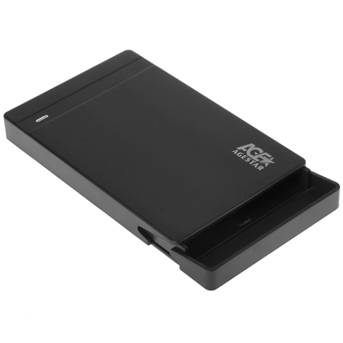 Внешний контейнер USB3.0 -> SATA 2.5", AgeStar 31UB2P3C, пластик, чёрный