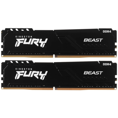 Модуль памяти DDR4 32Gb PC4-28800 3600MHz Kingston Fury Beast Black (Kit of 2)