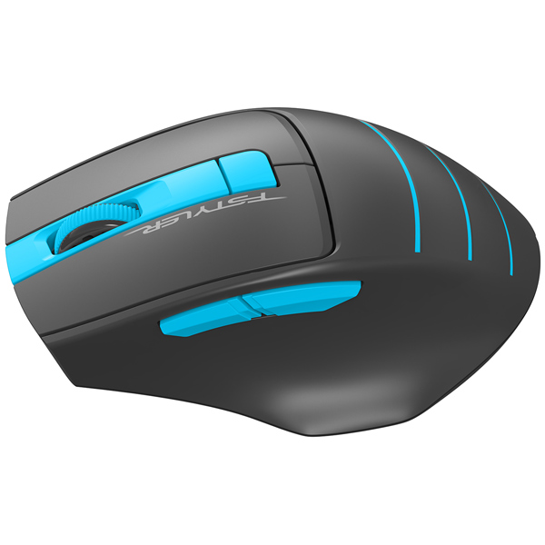 Мышь беспроводная A4Tech Fstyler FG30 2000dpi серый/синий