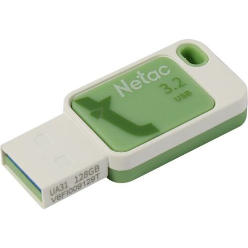 Флешка 128Gb Netac UA31 USB3.0 монолит, пластик, зеленая