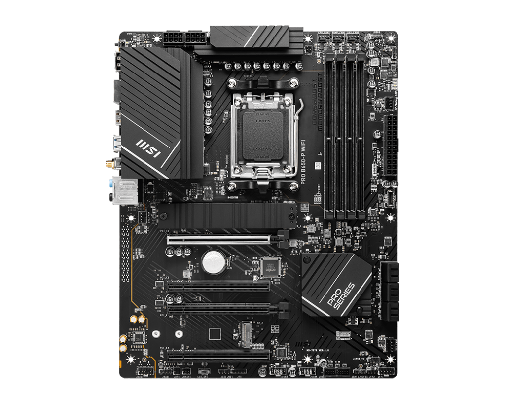 Материнская плата Socket AM5 MSI PRO B650-P WIFI (B650) 4*DDR5 HDMI DP ATX