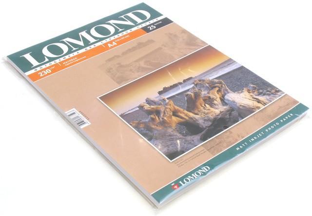Бумага Lomond [A4] матовая, 230гр/м2, 25л
