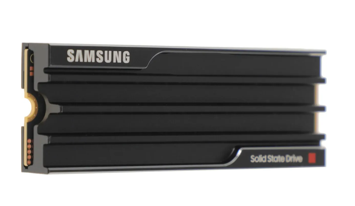 Накопитель SSD M.2 1Tb Samsung 9100 PRO (PCI-E 5.0 x4, 14700/13300 Мбайт/сек, с радиатором)