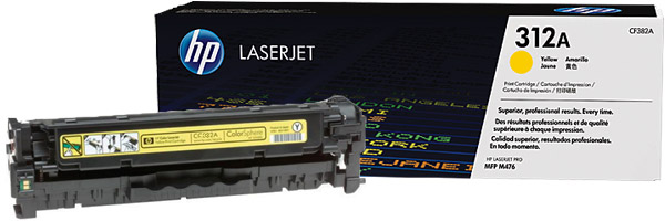 Картридж лазерный HP 312A (CF382A) для HP Color LaserJet Pro M476 (2700 стр.) желтый